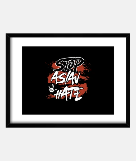 Cadre Arrter La Haine Asiatique