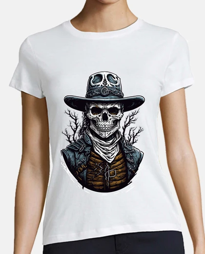 Tee-shirt Art audacieux Tete de mort et skull en