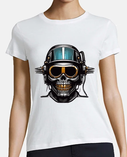 Tee-shirt Art audacieux Tete de mort et skull en