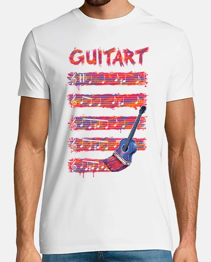 T-shirt arte della chitarra guitart