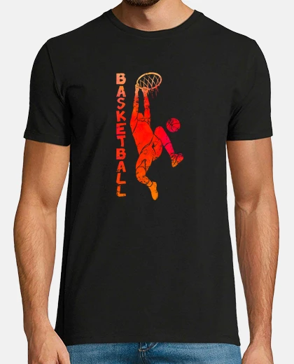 T-shirt arte di schizzo di basket