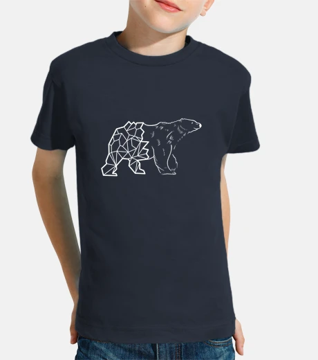 Ropa arte lineal semi geo oso polar