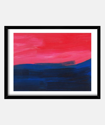 Cuadro arte moderno, energía artística, expresionismo abstracto, octágono,