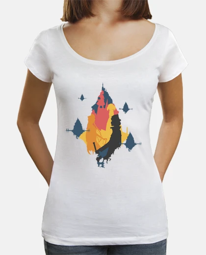 T-shirt arte spada in linea - real mmorpg