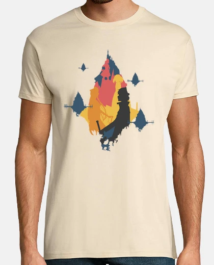 T-shirt arte spada in linea - real mmorpg