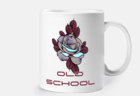 arte de la vieja escuela rosa