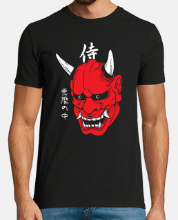 Arte demonio japonés máscara cara diablo harajuku estética
