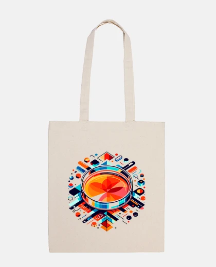 Bag artistic abstract petri dish