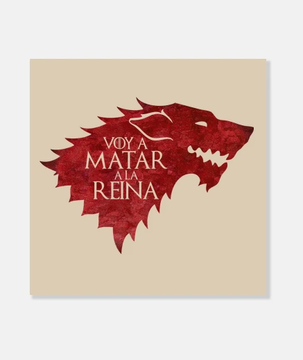 Lienzo Arya Stark el norte nunca olvida