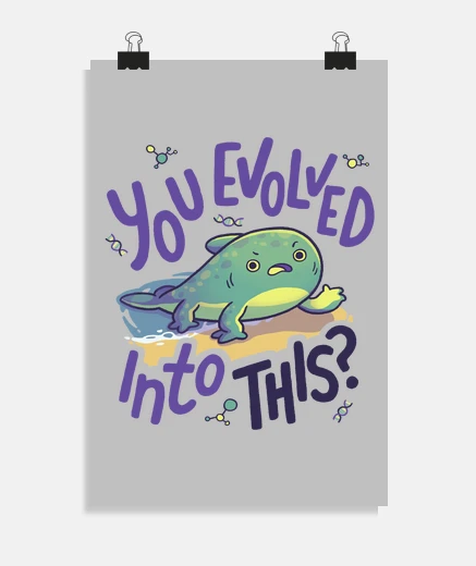Poster as-tu évolué vers cette évolution de darwin