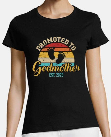 Playera ascendida a madrina 2023 vintage retro