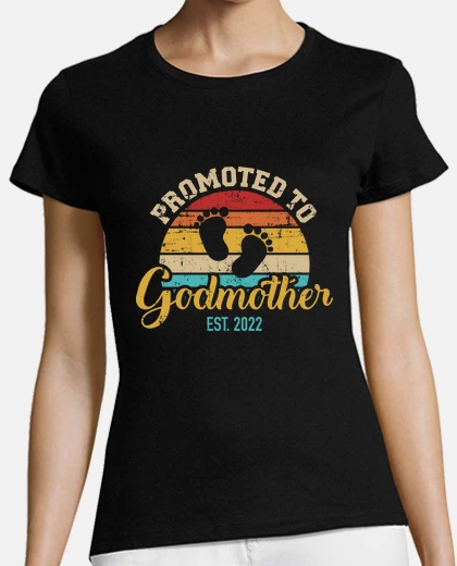 Playera ascendido a madrina 2022 vintage retro