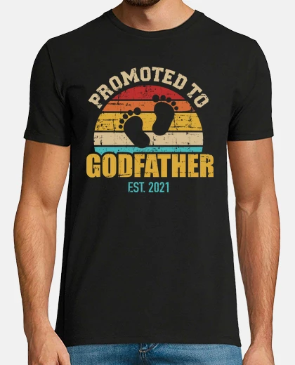 Camiseta ascendido a padrino 2021 vintage
