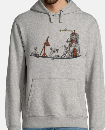 Sudadera Asedio de Conejos Medievales