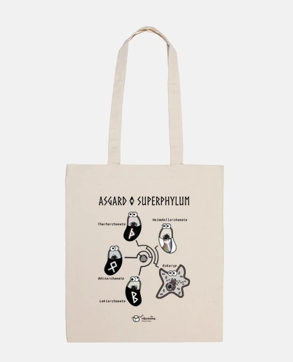Borsa asgard ᛉᛒᛟᚦ desaturato (fondi chiari)