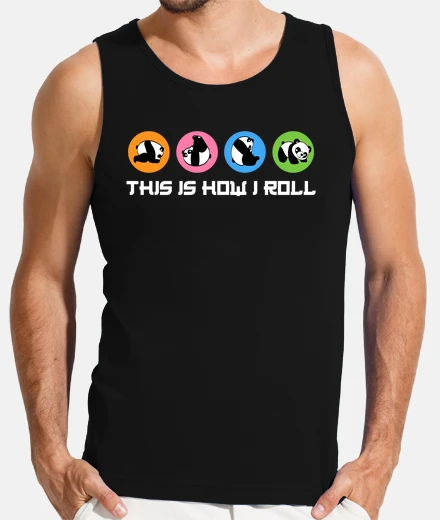 Camiseta así es como ruedo lindo panda