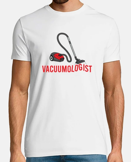 Tee-shirt aspirateur humoristique employé sanitaire gag hilarant concierges appréciation hommes femmes t-shirt