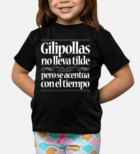 Kids asshole does not wear a tilde