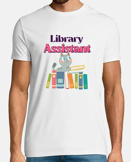 T-shirt assistente di biblioteca