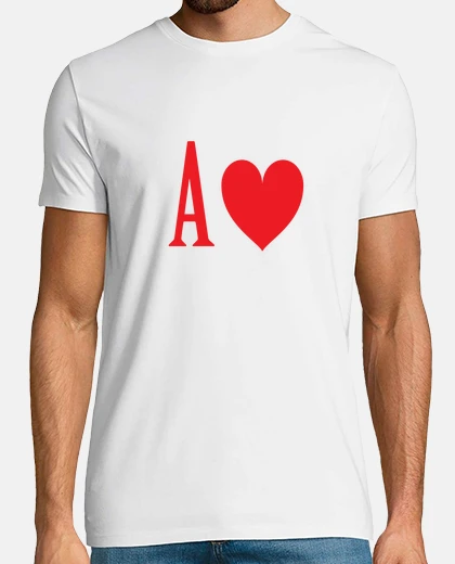 T-shirt asso di cuori