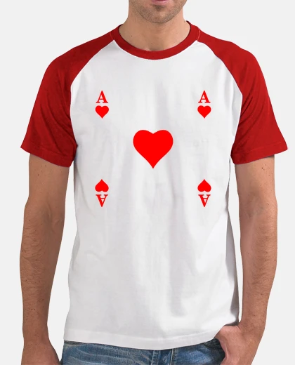 T-shirt asso di cuori