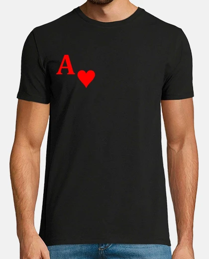 T-shirt asso di cuori