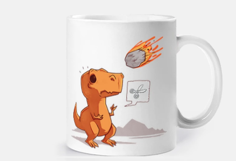 Mug astéroïdes p ape r ciseaux