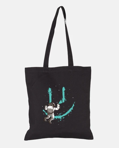 Bag astronaut grafitti tote bag