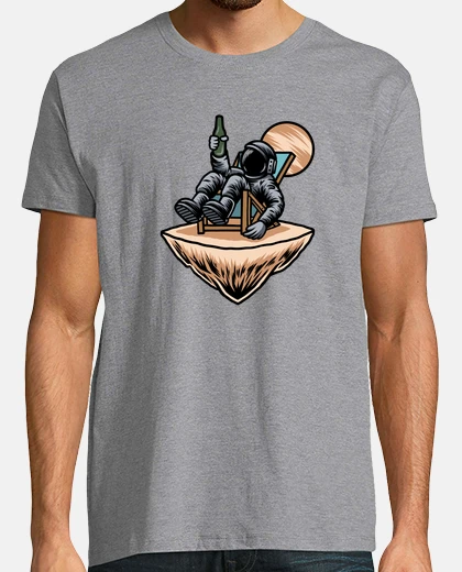 Tee-shirt Astronaut Having a Beer Cool Astronaut Graphic