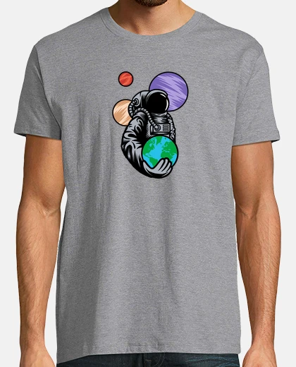 Tee-shirt Astronaut Holding the Earth Cool Astronaut Graphic