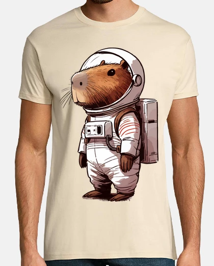 Camiseta astronauta capibara