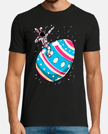 T-shirt astronauta dell39uovo di pasqua