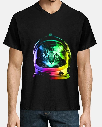 T-shirt astronauta gatto