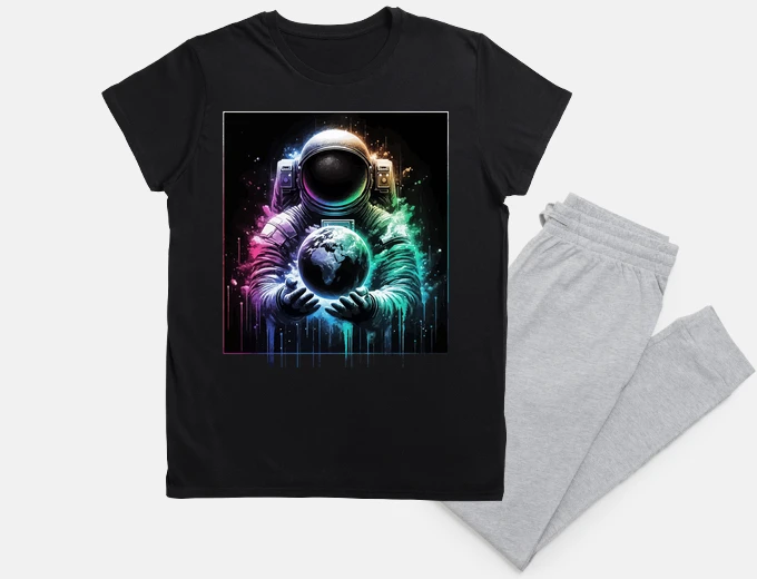 Pigiama astronauta pianeta scienza spazio color