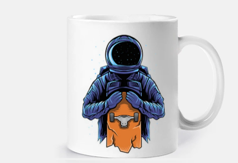 Tazza astronauta skate
