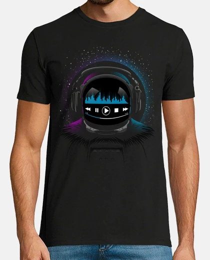 T-shirt astronauta techno