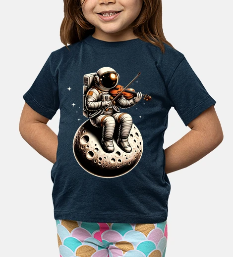 Ropa Astronauta Violinista Sentado En La Luna Concietos de Música