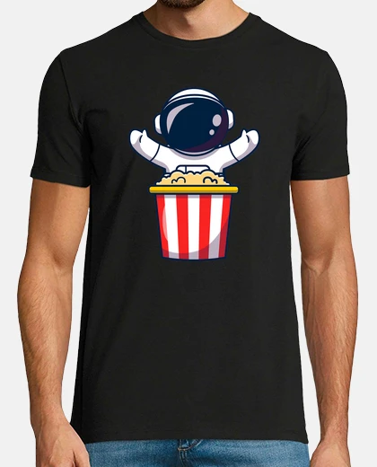 Tee-shirt astronaute avec popcorn