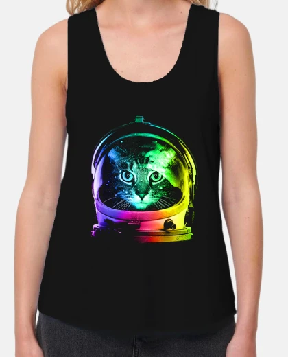 Tee-shirt astronaute chat