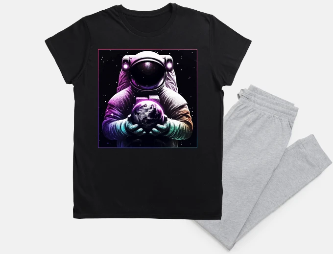 Pyjama astronaute planète science espace