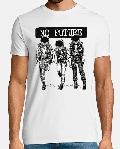 Tee-shirt Astronautes Punk (No Future)