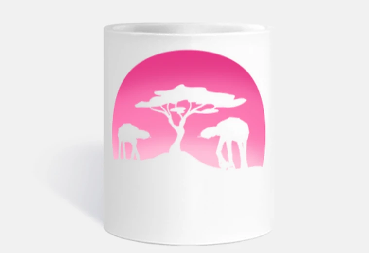 Cup at at landscape