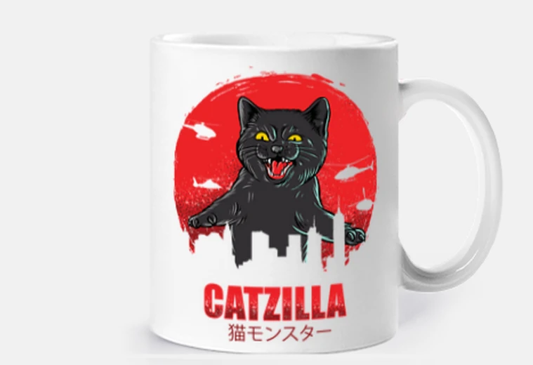 Taza ataques de catzilla