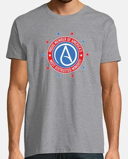 Camiseta ateísmo ateo símbolo religión humor gráfico imprimir