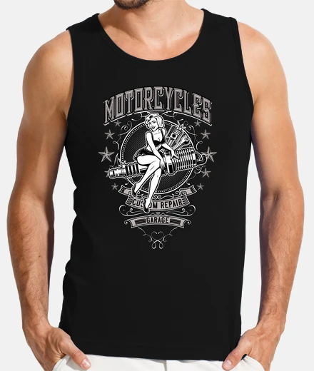 Tee-shirt atelier de garage moto pin up