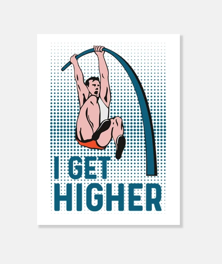 Wall athletics pole vault i get high