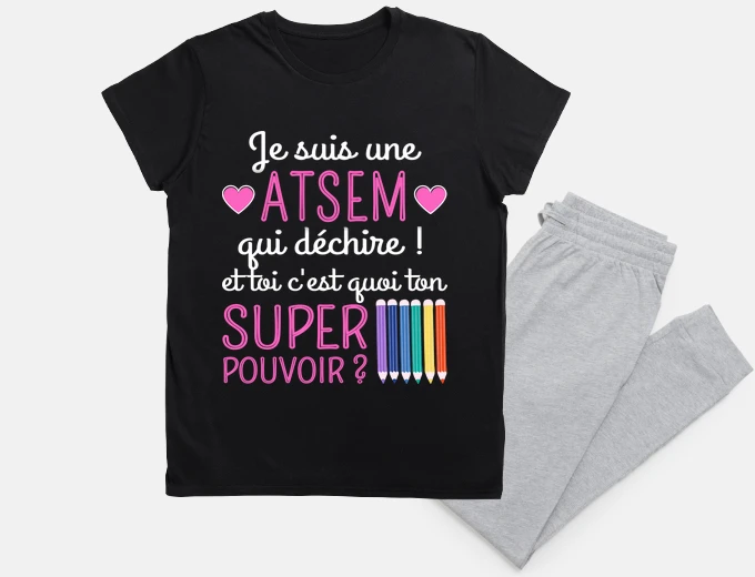 Pigiama atsem che strappa umorismo regalo atsem