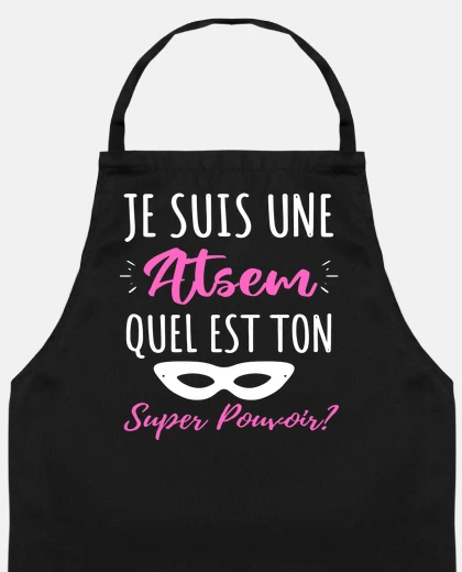 Atsem super pouvoir humour atsem cadeau