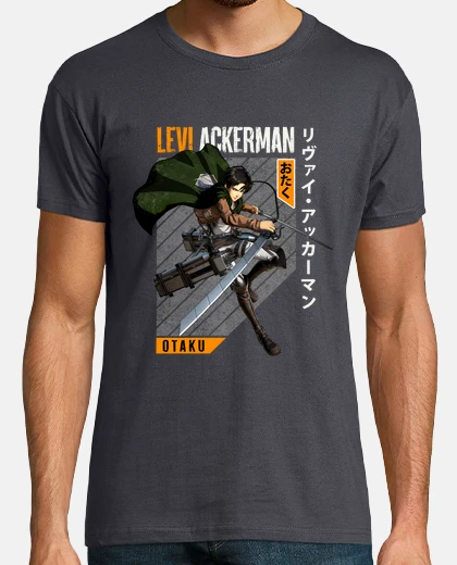 T-shirt Attack On Titan Levi Ackerman Captain L