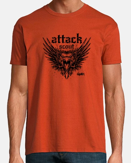 T-shirt attack scout rosso